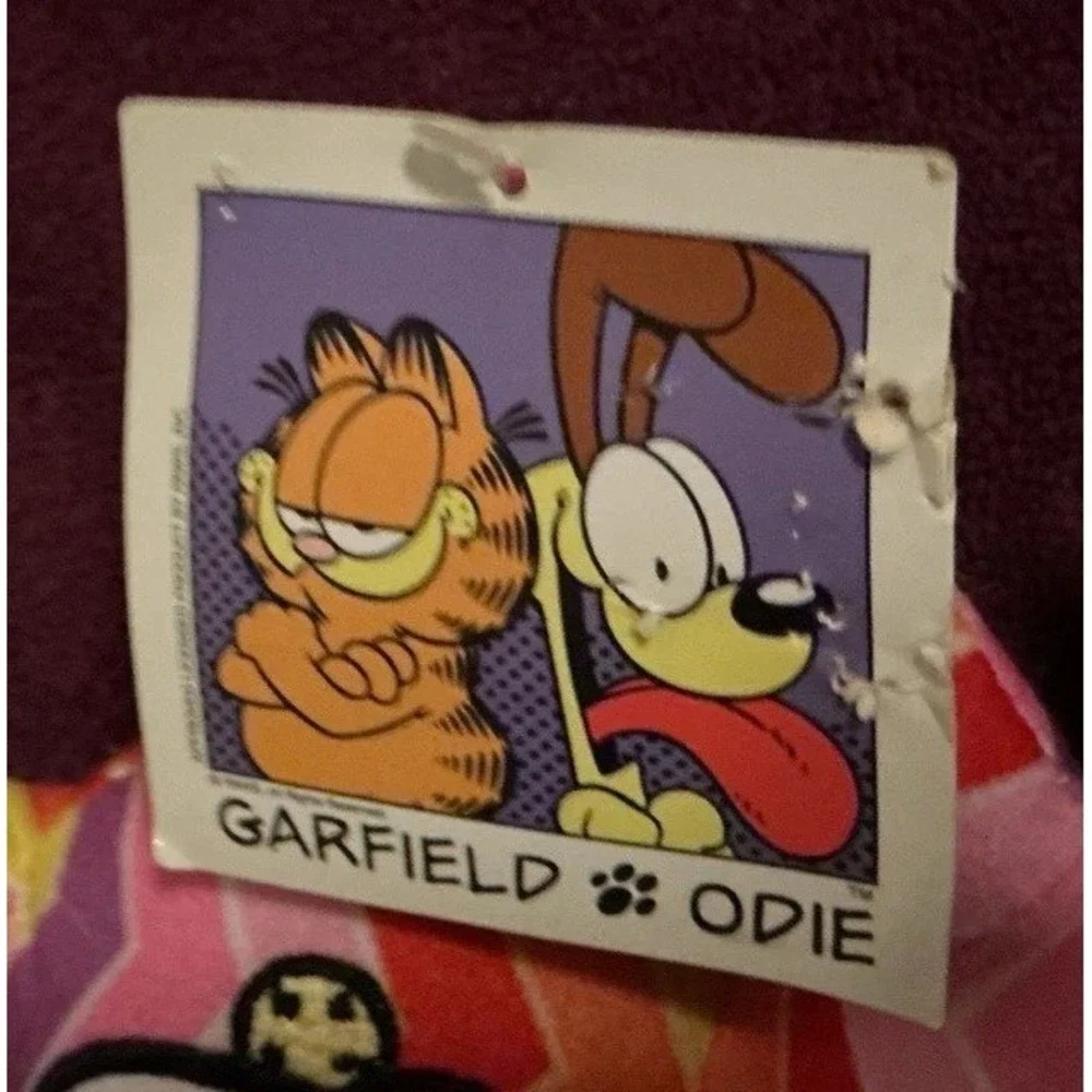 Garfield Cat Colorful Chevron Pattern Plush Toy Factory New With Tags NWT‎